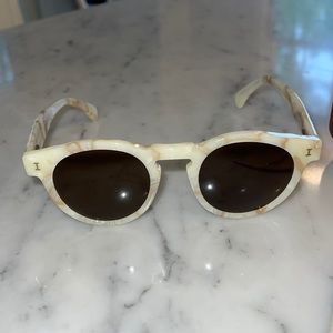 illesteva white tortoise Leonard women’s sunglasses